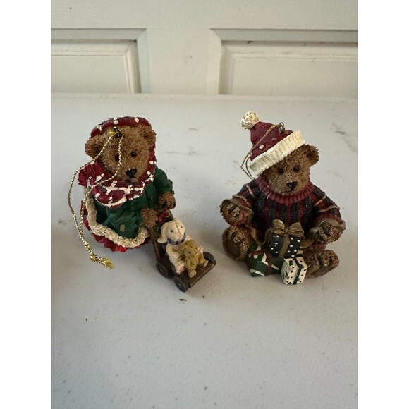 Vintage Kirkland Signature Collectible Teddy Bear Gift Ornaments Lot Of 8 - Picture 5 of 5